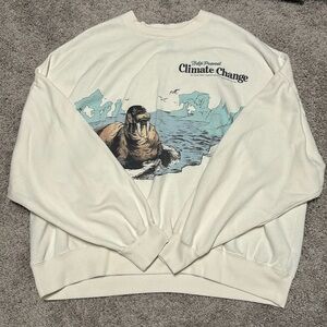 pacsun help prevent climate change sweatshirt